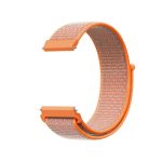 For Samsung Galaxy Watch 42mm Nylon Braided Watch Band   ( Orange / Red )