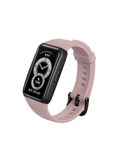 Για Huawei Band 6 λουράκι σιλικόνης (Ροζ Γκρι)