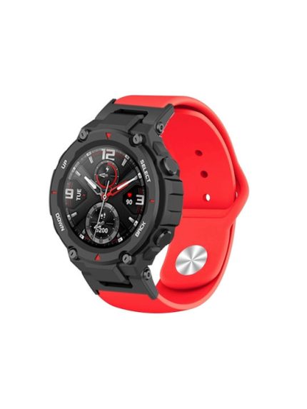 Silicone Reverse Buckle Λουράκι Σιλικόνης Κόκκινο (Amazfit T-Rex)