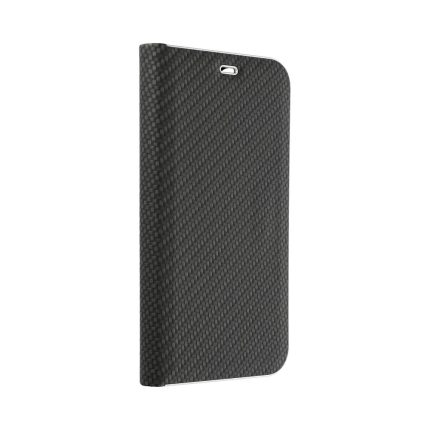 Θήκη LUNA Book Carbon για IPHONE 15 μαύρη