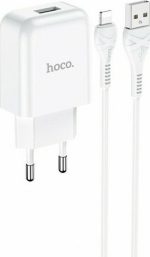 Hoco Φορτιστής με Θύρα USB-A και Καλώδιο Lightning 10.5W Λευκός (N2 Vigour) - Image 6