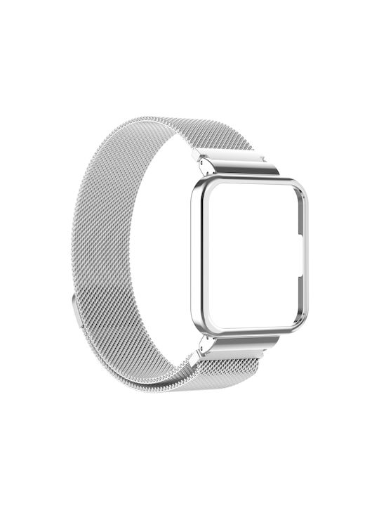 061e5a62-8c8a-44ec-9f76-416de1f15ad1_0.jpg Για Xiaomi Redmi Watch 2 Lite 2 in 1 Milano Metal Band Watch με πλαίσιο ρολογιού (ασημί) - Image 1