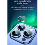 TOTUDESIGN AB-061 Golden Shield Series Metal Frame Camera Lens Film For iPhone 13 Pro / 13 Pro Max(Gold) - Image 2
