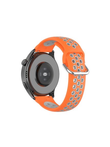 Για Huawei Watch 3 / 3 Pro 22mm Sport Band σιλικόνης δύο χρωμάτων (πορτοκαλί γκρι)Εφαρμοσμένα μοντέλα: κατάλληλα για Huawei Watch 3, Watch 3 Pro, Watch GT2 pro, Watch GT2 pro ECG, Watch GT 2e, Watch GT (42mm, 46mm), Watch GT2 46mm , Honor Watch GS PRO, Ho