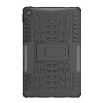 Για Lenovo Tab M10 Plus 10.6 3rd Gen 2022 Tire Texture TPU+PC Αντικραδασμική θήκη με θήκη (Μαύρη) - Image 2