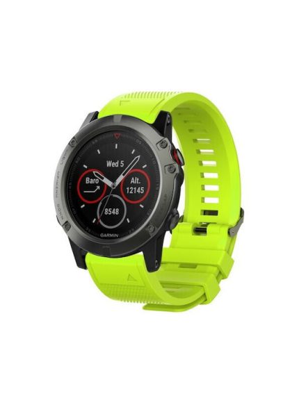 Λουράκι Smooth Garmin Fenix 3 / 5X / 3HR / 5X Plus / 6X / 6X Pro / 7X - Green