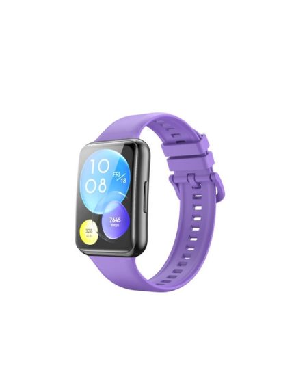 Για Huawei Watch Fit 2 Solid Color Silicone Watch Band (Μωβ)