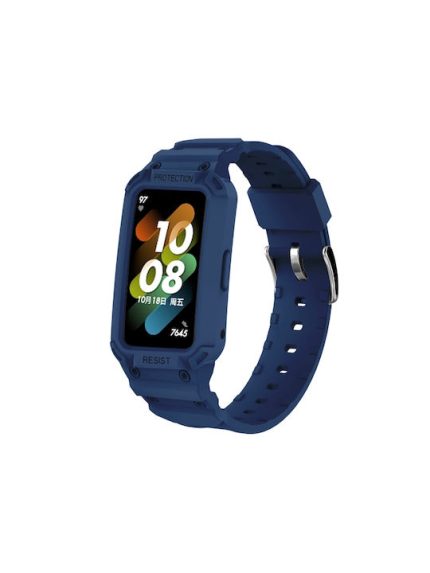 Για Huawei Band 7 / 6 / Honor Band 6 Integrated TPU Watch Band (Midnight Blue)