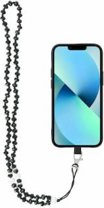 Crystal Diamond Λουράκι Λαιμού για Κινητά Μαύρο