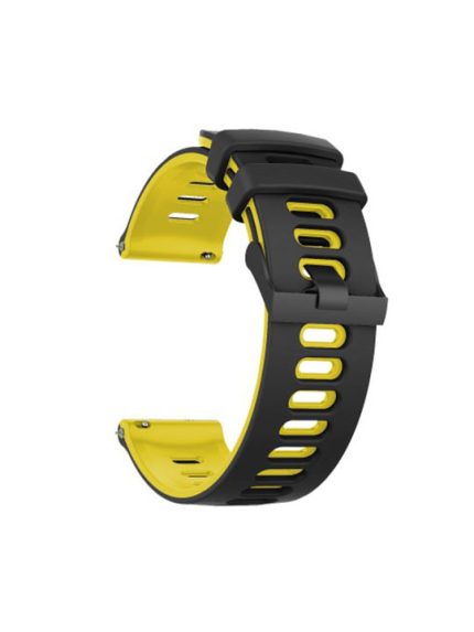 Λουράκι Dual Color  Huawei Watch GT/Gt 2 46mm- Black/Yellow
