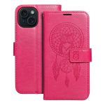 Θήκη MEZZO Book για IPHONE 15 ονειροπαγίδα ματζέντα