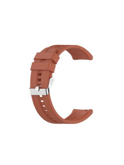 For Xiaomi Watch Color Sport Silicone Watch Band with Silver Steel Buckle(Orange)