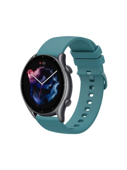 22mm For Amazfit GTR 3   For Amazfit GTR 3 Pro   For Amazfit GTR 2e   For Amazfit GTR 2   For Amazfit 3   For Amazfit GTR 47mm   For Amazfit Pace   For Amazfit Stratos   For Amazfit 2 Stratos  μονόχρωμο λουράκι ρολογιού από μαλακή σιλι