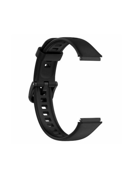 For Huawei Band 7 Silicone Watch Band(Black) (#06-3097)