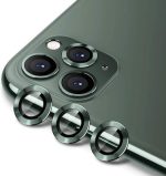 Για iPhone 11 Pro / 11 Pro Max ENKAY Hat-Prince 3 τεμ. Κράμα αλουμινίου + κάλυμμα φακού κάμερας από σκληρυμένο γυαλί Προστατευτικό πλήρους κάλυψης (Σκούρο πράσινο)
