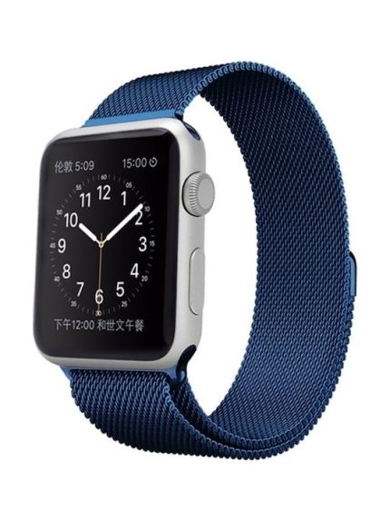 Milanese Loop Λουράκι Μεταλλικό Blue (Apple Watch 42/44/45mm)