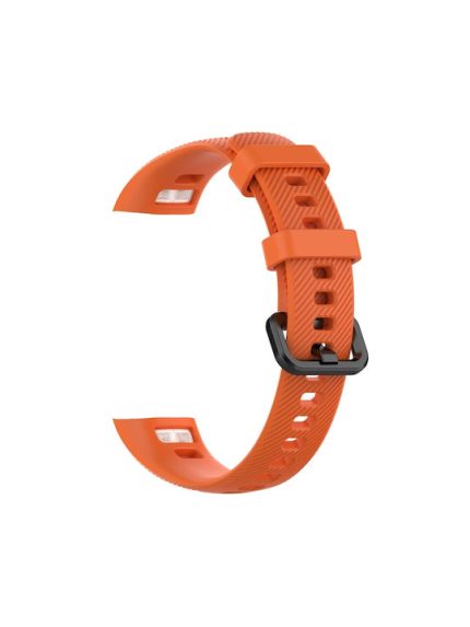 Silicone Watch Band for Huawei Honor Band 4 & 5(Orange)