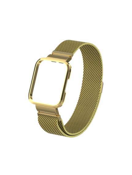 Για Xiaomi Redmi Watch 2 Milanese Magnetic Metal Watchband (Χρυσό)