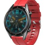 Silver Buckle Λουράκι Σιλικόνης Κόκκινο (Huawei Watch GT / GT2 (46mm))