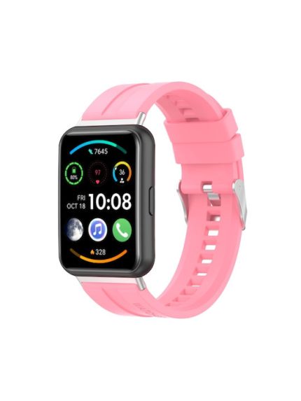 Για Huawei Watch Fit 2 Tire Tread Watch Band (ροζ)