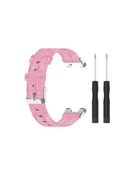 For Amazfit T-Rex Pro / Amazfit T-Rex Nylon Canvas Watch Band with Dismantling Tools, One Size  (Pink)