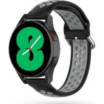 Λουράκι Σιλικόνης 20mm Black / Grey (Galaxy Watch4 / Watch4 Classic)