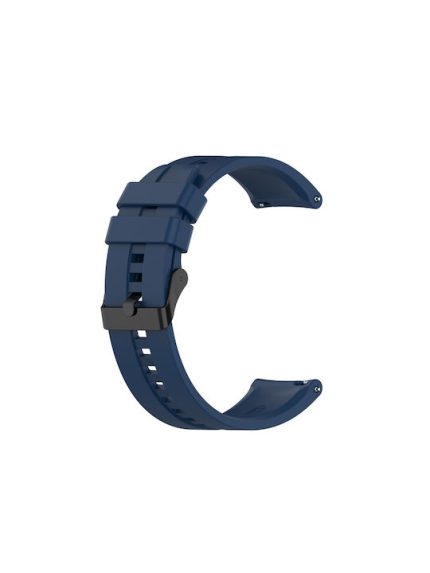 Για Huawei Watch GT 2 Ζάντα ρολογιού σιλικόνης 46 mm με μαύρη αγκράφα (Σκούρο μπλε) Συμβατά μοντέλα : κατάλληλο για Huawei Watch GT2 Pro, Watch GT 2e, Watch GT (42mm, 46mm), Watch GT2 46MM, Honor Watch GS Pro, Honor Magic Watch 2 46mm, Honor Magic Watch 1