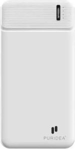 Puridea Q6 Power Bank 10000mAh 20W με Θύρα USB-A και Θύρα USB-C Λευκό