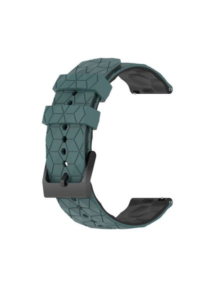 Football Pattern Two-color Λουράκι Σιλικόνης Χακί (Galaxy Watch 42mm)