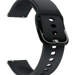 Λουράκι Σιλικόνης με Αγκράφα Μαύρο (Amazfit GTS 2 / GTS 2 Mini / GTS 2e)