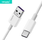 QIHANG USB 2.0 Cable USB-C male - USB-A male Λευκό 1.2m (QH-C57)
