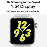 W34 1.54 inch IPS Color Screen Smart Watch,Support Call Reminder /Heart Rate Monitoring/Sleep Monitoring/Sedentary Reminder/ECG Monitoring(Black) - Image 3