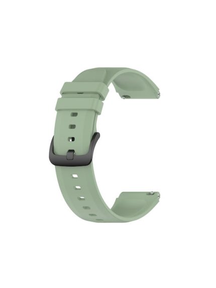 Για Xiaomi Watch S1 Προεξέχουσα κεφαλή 22mm, γυαλιστερή ζώνη ρολογιού σιλικόνης (Ice Lake Green)