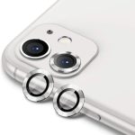 Για iPhone 11 ENKAY Hat-Prince 2 τμχ κράμα αλουμινίου + κάλυμμα φακού κάμερας από σκληρυμένο γυαλί Προστατευτικό πλήρους κάλυψης (ασημί)