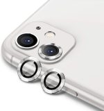 Για iPhone 11 ENKAY Hat-Prince 2 τμχ κράμα αλουμινίου + κάλυμμα φακού κάμερας από σκληρυμένο γυαλί Προστατευτικό πλήρους κάλυψης (ασημί)
