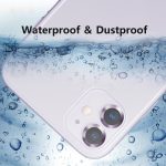 Για iPhone 11 ENKAY Hat-Prince 2 τμχ κράμα αλουμινίου + κάλυμμα φακού κάμερας από σκληρυμένο γυαλί Προστατευτικό πλήρους κάλυψης (ασημί) - Image 4