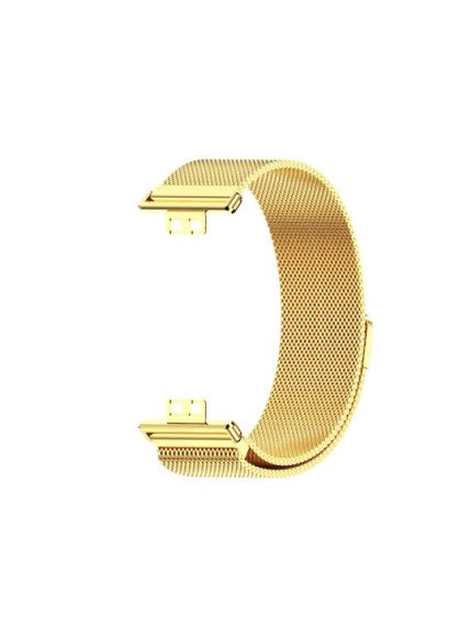 Για Huawei Watch Fit Mijobs Milan Μαγνητικό λουράκι από ανοξείδωτο ατσάλι (χρυσό)