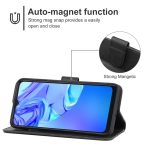 Δερμάτινη θήκη τηλεφώνου για TCL 305 / 30 SE / 306 & Sharp Aquos V6 / V6 Plus (Μαύρη) - Image 2