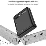 For Samsung Galaxy Z Flip 5G GKK Magnetic Full Coverage Phone Flip Case(Black) - Image 2