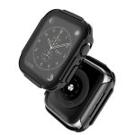 Plating PC Frame Watch Case with Tempered Film For Apple Watch Series 6 & SE & 5 & 4 44mm(Grey) - Image 2