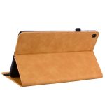 For Lenovo Tab M10 10.1 3rd Gen Skin Feel Solid Color Zipper Leather Tablet Case(Yellow) - Image 3