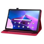 For Lenovo Tab M10 10.1 3rd Gen Skin Feel Solid Color Zipper Leather Tablet Case(Red) - Image 3