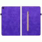 For Lenovo Tab M10 10.1 3rd Gen Skin Feel Solid Color Zipper Leather Tablet Case(Purple) - Image 2