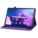 For Lenovo Tab M10 10.1 3rd Gen Skin Feel Solid Color Zipper Leather Tablet Case(Purple) - Image 4