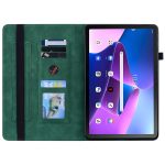 For Lenovo Tab M10 10.1 3rd Gen Skin Feel Solid Color Zipper Leather Tablet Case(Green) - Image 4