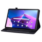 For Lenovo Tab M10 10.1 3rd Gen Skin Feel Solid Color Zipper Leather Tablet Case(Black) - Image 4