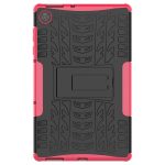 For Lenovo Tab M10 HD Gen 2 (TB-X306F) Tire Texture TPU+PC Shockproof Case with Holder(Pink) - Image 2
