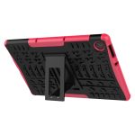 For Lenovo Tab M10 HD Gen 2 (TB-X306F) Tire Texture TPU+PC Shockproof Case with Holder(Pink) - Image 3