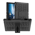Για Lenovo Tab M10 X605 / X505 Tire Texture Προστατευτική θήκη tablet TPU+PC με θήκη (Μαύρη) - Image 2