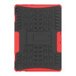 Για Lenovo Tab M10 X605 / X505 Tire Texture Προστατευτική θήκη tablet TPU+PC με θήκη (κόκκινη) - Image 2